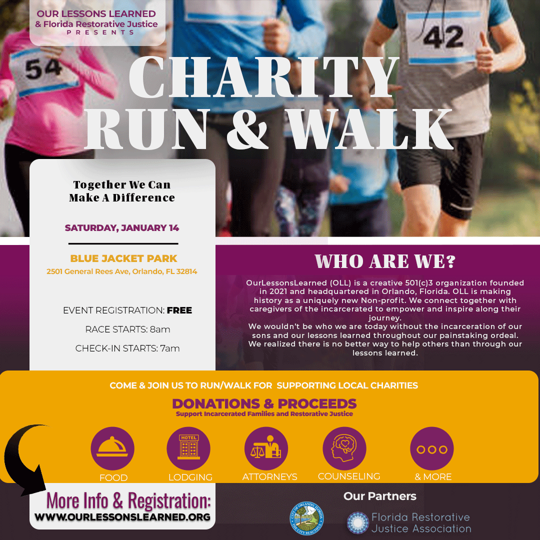 Charity Walk & Run Fundraiser Event flyer
