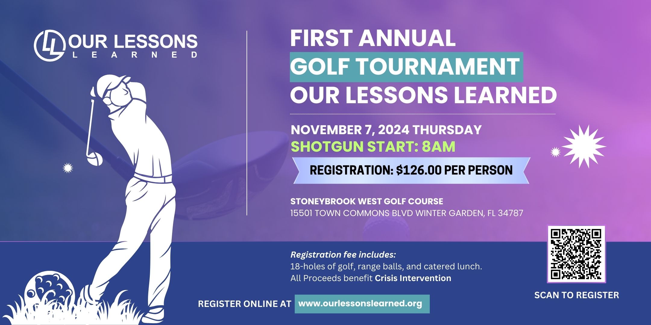 First Annual Golf Tournament flyer