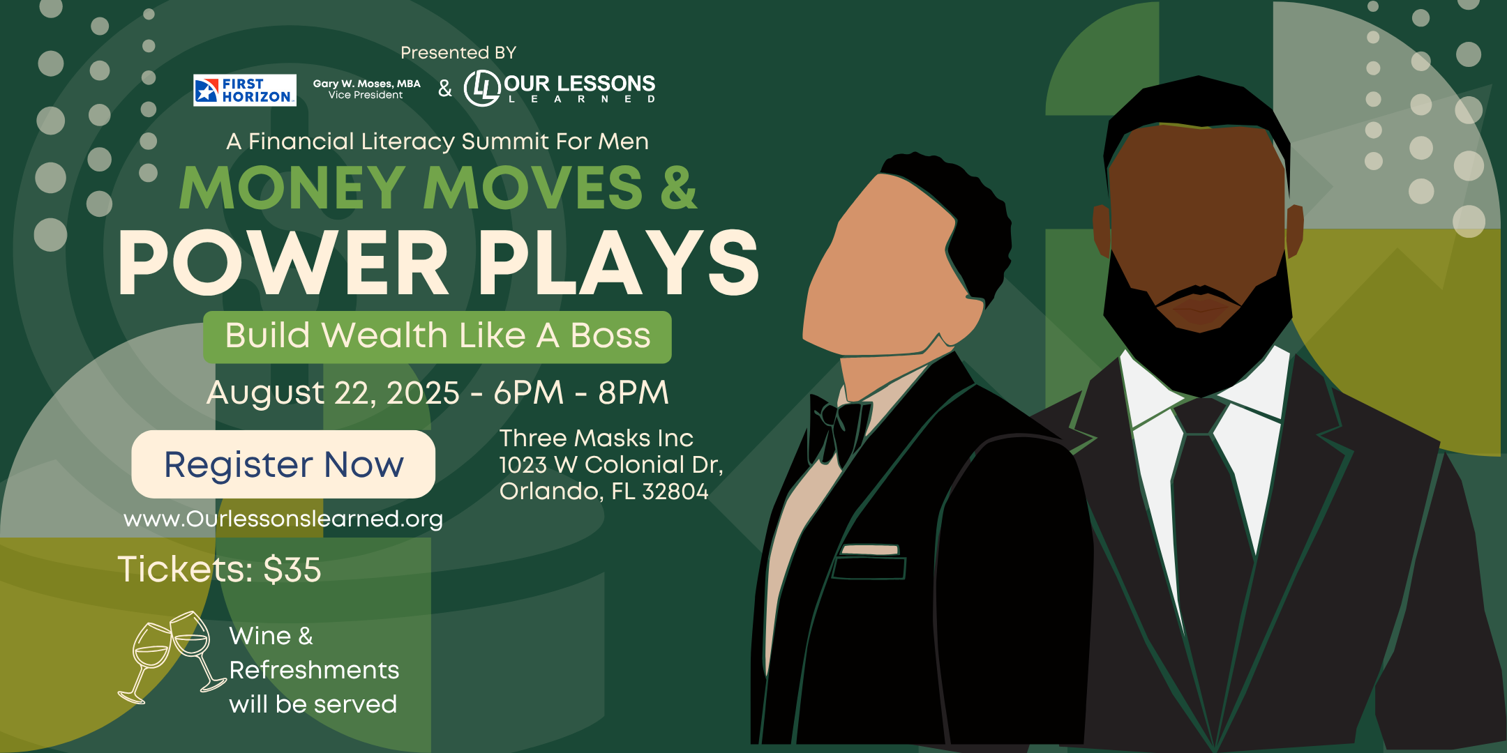Money Moves & Power Plays: A Financial Literacy Summit for Men flyer